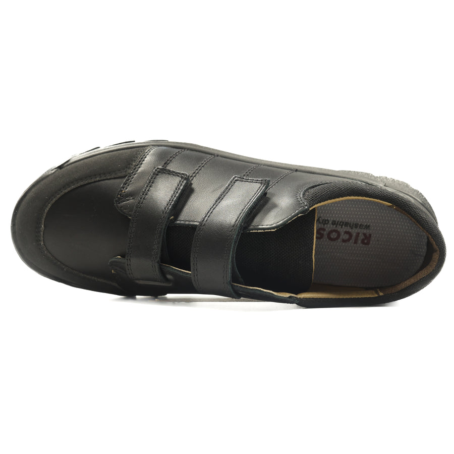 Ricosta Johno 50 4700103/090 Wide Black School Shoes
