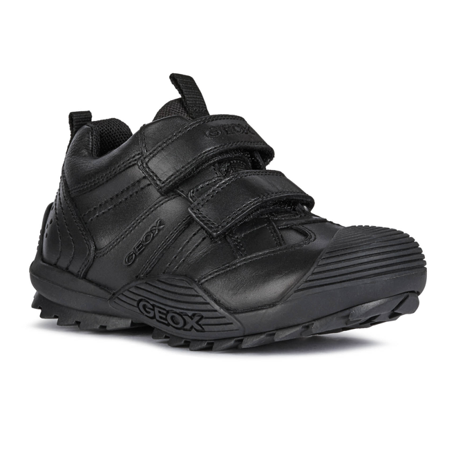 Geox J Savage A J0424A 00043 Black School Shoes