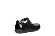 Geox J NAIMARA G.B J16FHB 00066 C9999 Black Patent School Shoe