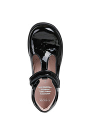 Geox J NAIMARA G.B J16FHB 00066 C9999 Black Patent School Shoe
