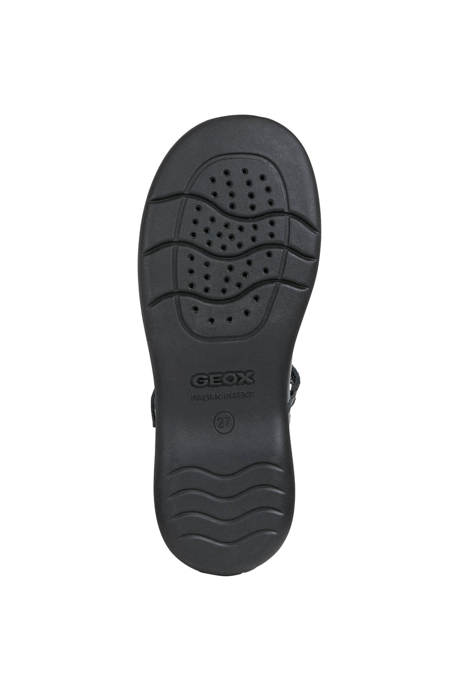 Geox J NAIMARA G.B J16FHB 00066 C9999 Black Patent School Shoe