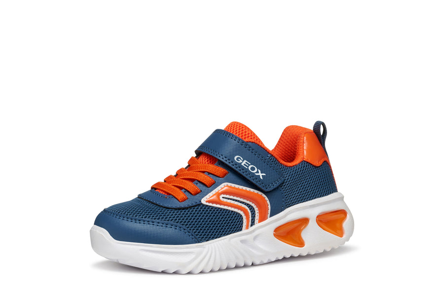 Geox J Assister Boy J45Dzc 014Ce Avio / Orange Trainer