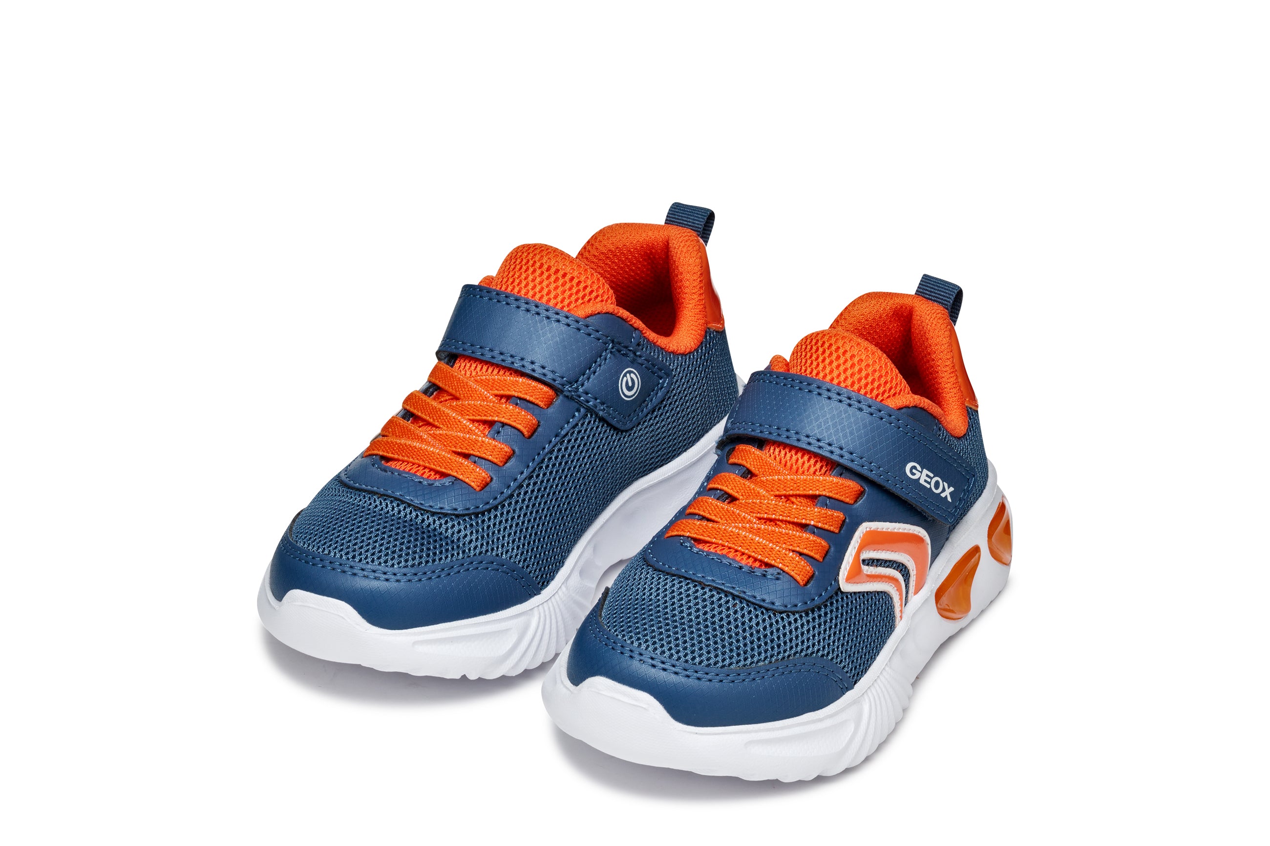 Geox J Assister Boy J45Dzc 014Ce Avio / Orange Trainer