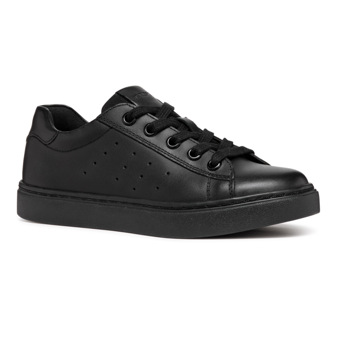 Geox J Nashik A J45ECA 08510 Black School Shoes