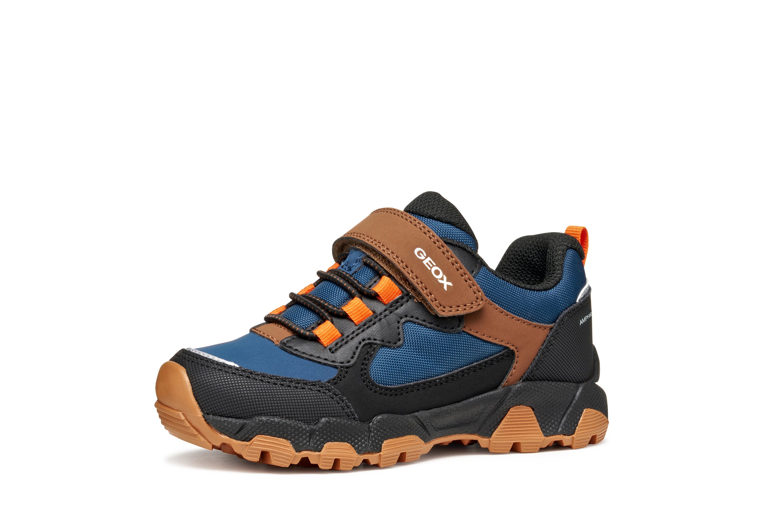 Geox J Magnetar Amphibiox J463ZB 050FU C0948 Navy/Brown Boys Waterproof Trainers
