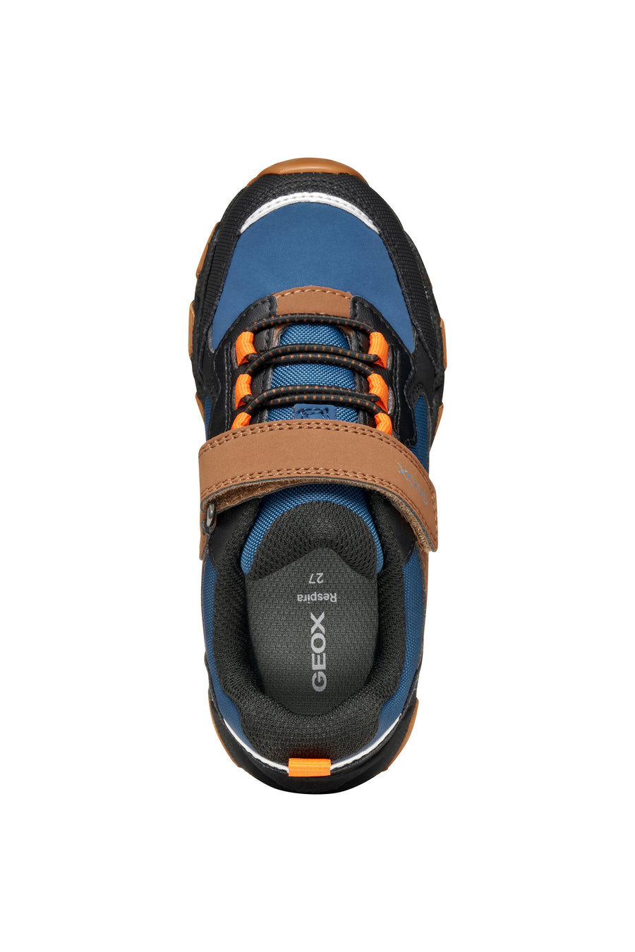 Geox J Magnetar Amphibiox J463ZB 050FU C0948 Navy/Brown Boys Waterproof Trainers