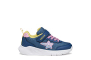Geox J SPRINTYE J55WA OAS54 C4BE8 Blue/Pink Girls Trainer