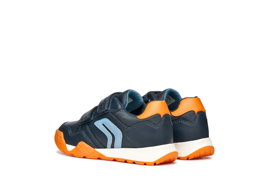 Geox J Rann-e Boy J56NEA 054FU C0659 Navy/Orange Trainer