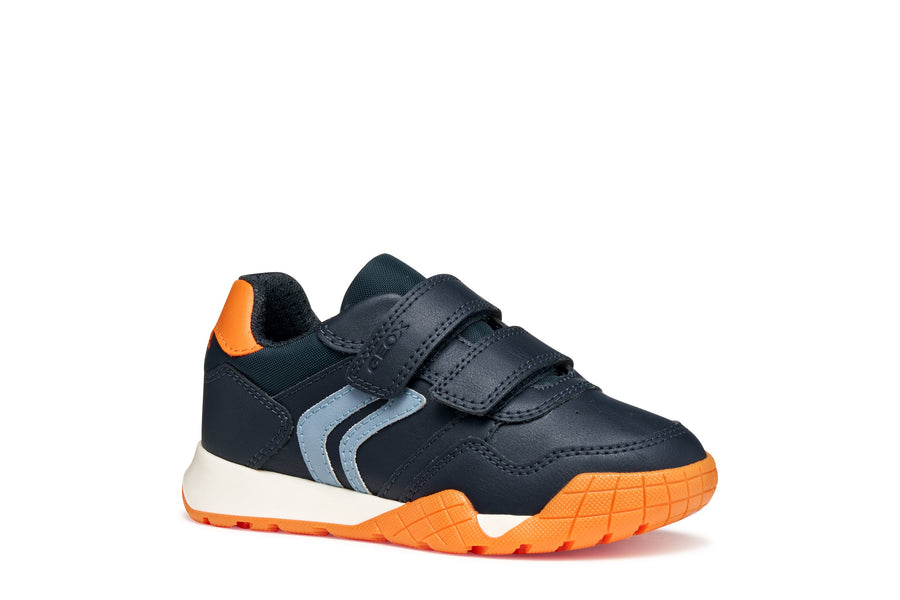 Geox J Rann-e Boy J56NEA 054FU C0659 Navy/Orange Trainer