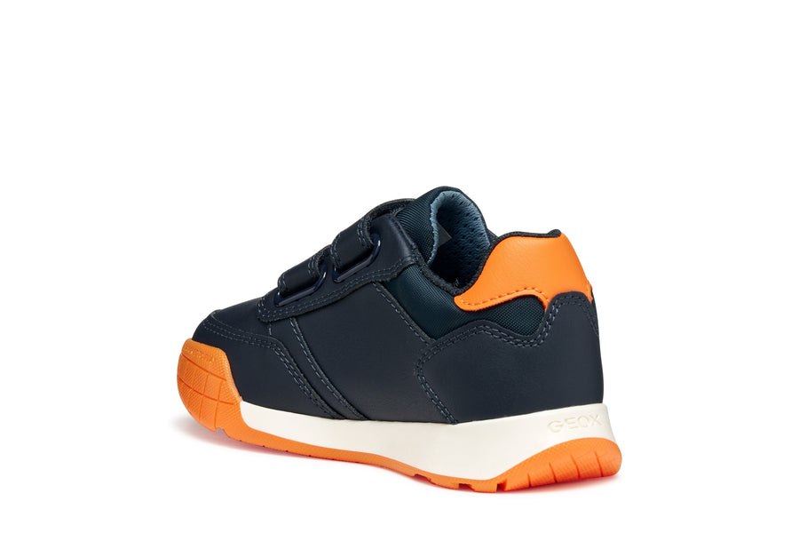 Geox J Rann-e Boy J56NEA 054FU C0659 Navy/Orange Trainer