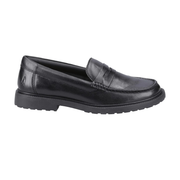 Hush Puppies Verity 35337-71239 Black Slip On School Shoes