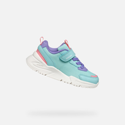 Geox J Loftus A J55M2A 011BC C4A8R Aqua / Lilac Trainers