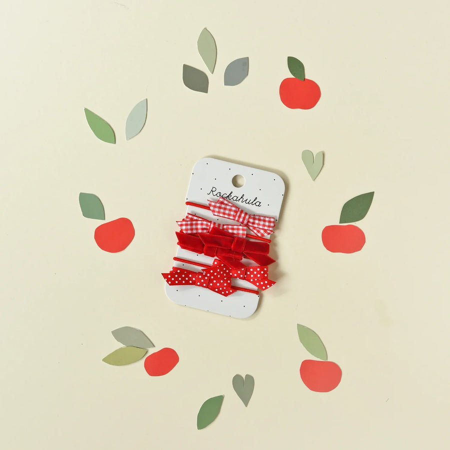 Rockahula Kids School Bow Pony Set Red HBTS220R