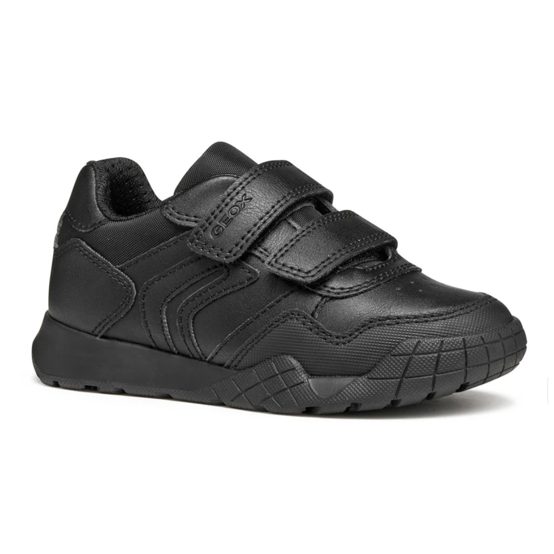 Geox J RANN-E J56NEA 0BCFU Black School Shoes