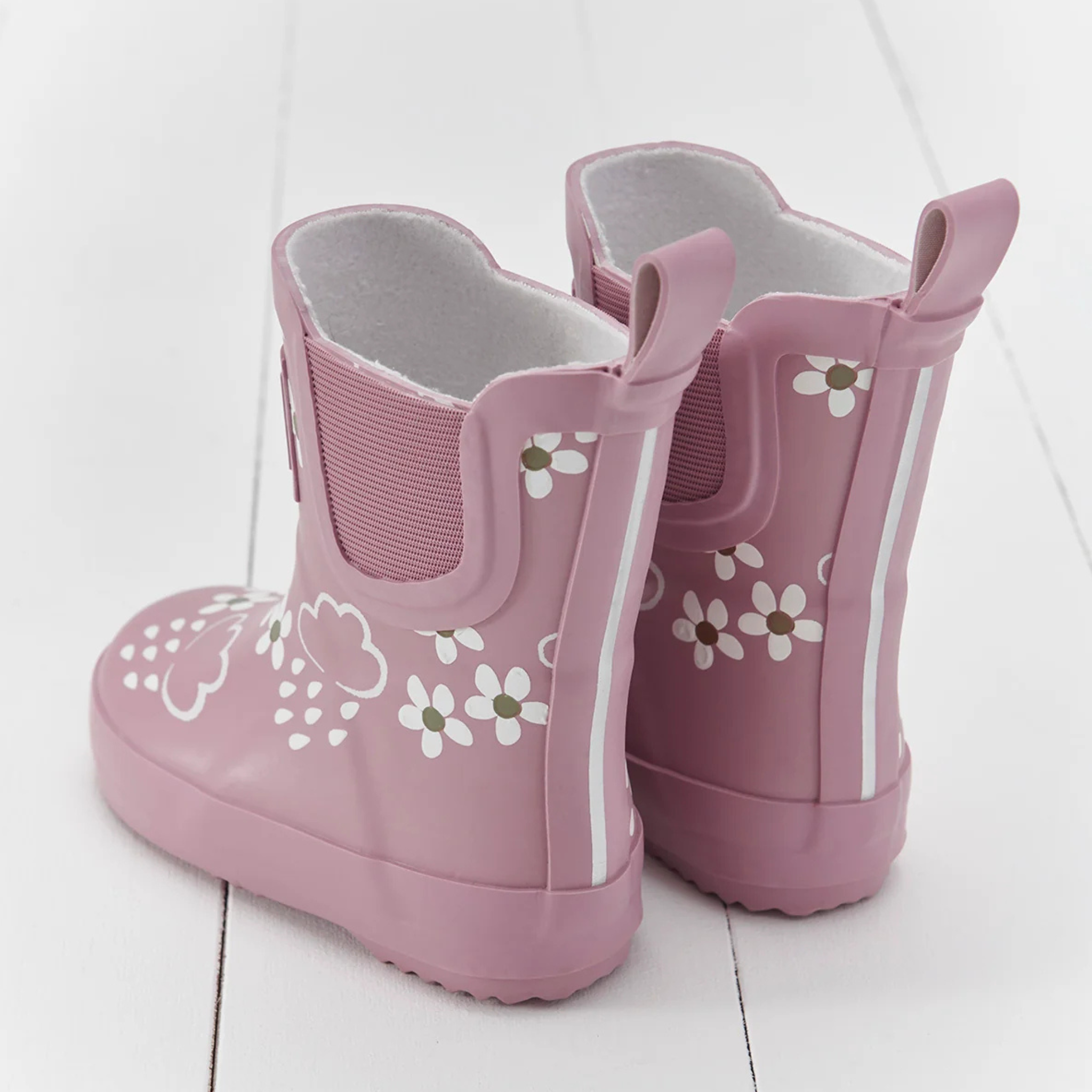 Grass & Air Floral Shortie Adventure Pink Blossom Boot w/bag GA312