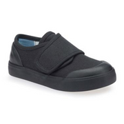 Start-Rite Skip 6529_7 Black Rip-tape Plimsolls F Width