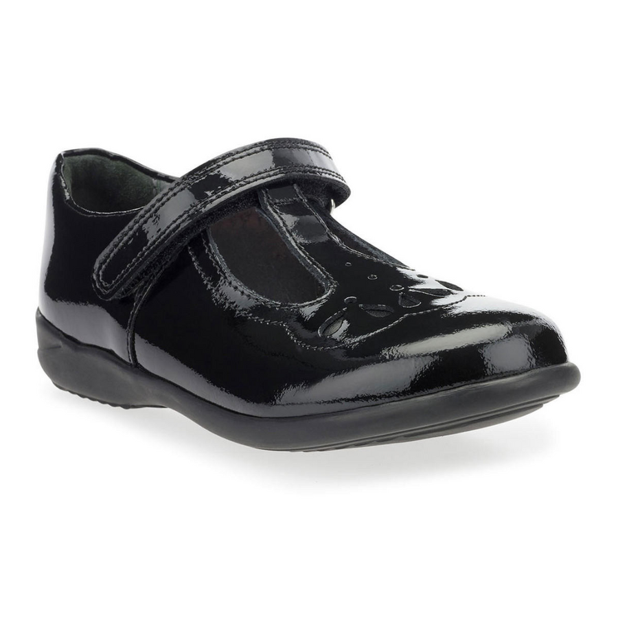 Start-Rite Poppy 2747_3 Black Patent T Bar School Shoe