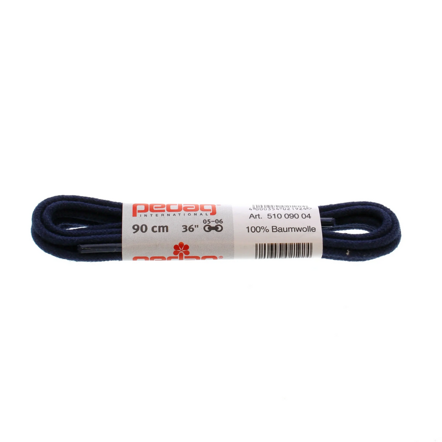 Pedag 90cm Round Laces - Thin Navy 510 090 04