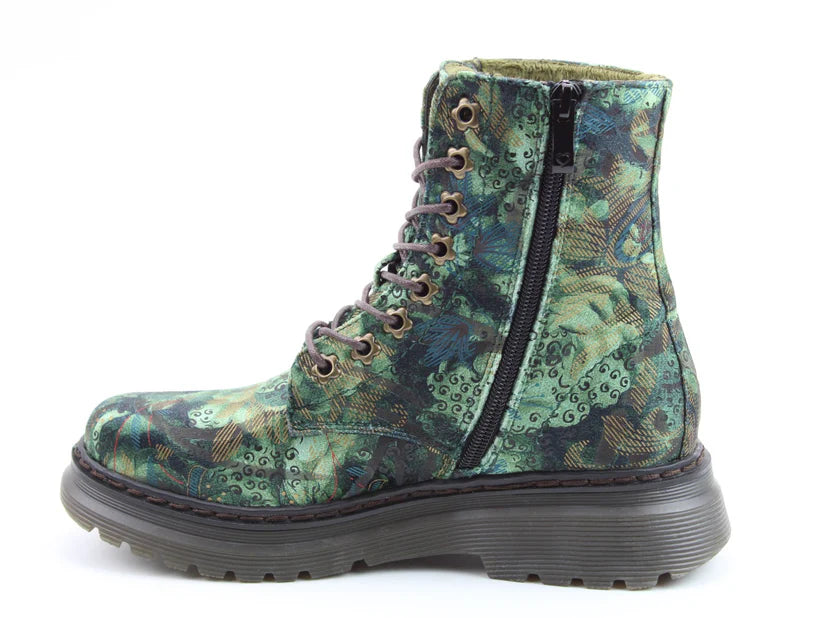 Heavenly Feet Eva Jungle Ladies Forest Velour Boot