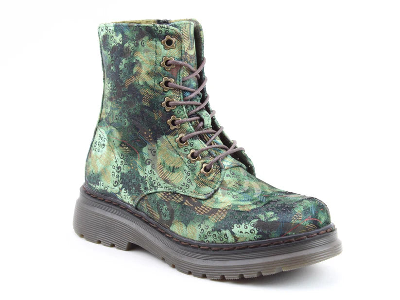 Heavenly Feet Eva Jungle Ladies Forest Velour Boot