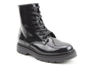 Heavenly Feet Justina2 Ladies Black Glitter Boot