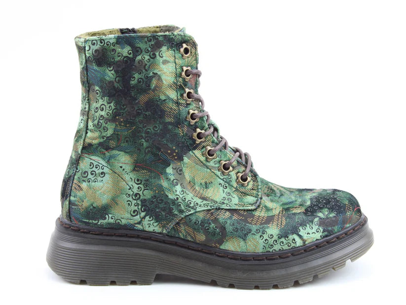 Heavenly Feet Eva Jungle Ladies Forest Velour Boot