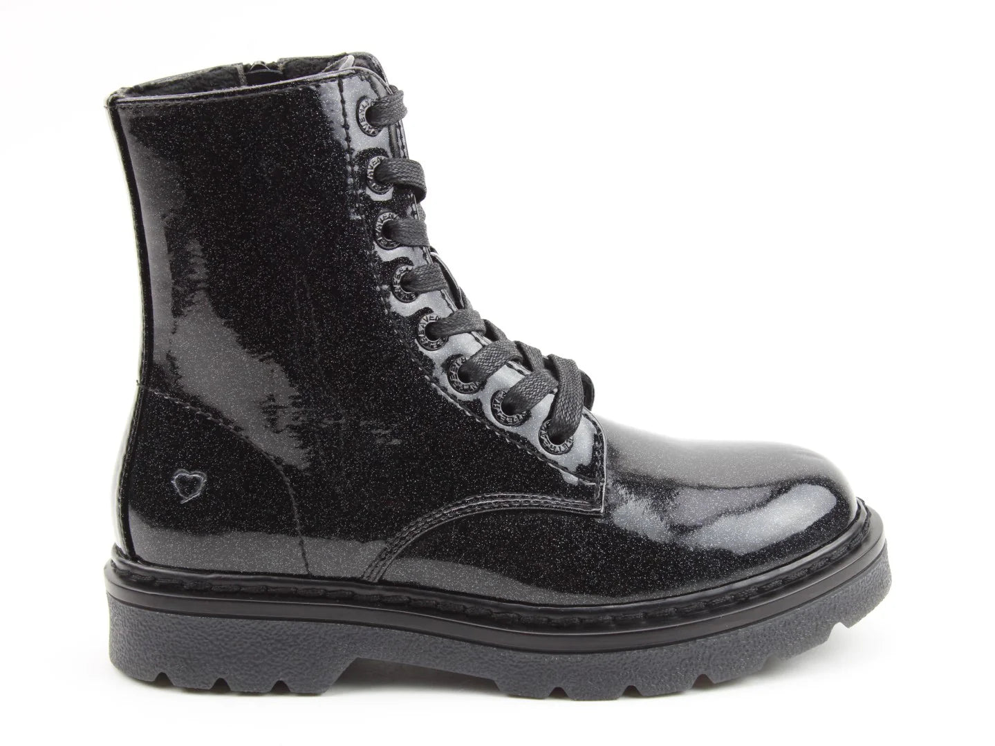 Heavenly Feet Justina2 Ladies Black Glitter Boot
