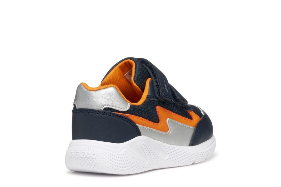 Geox B SPRINTYE BOY C B564UC 0BC14 C0659 Boys Navy / Orange Trainer