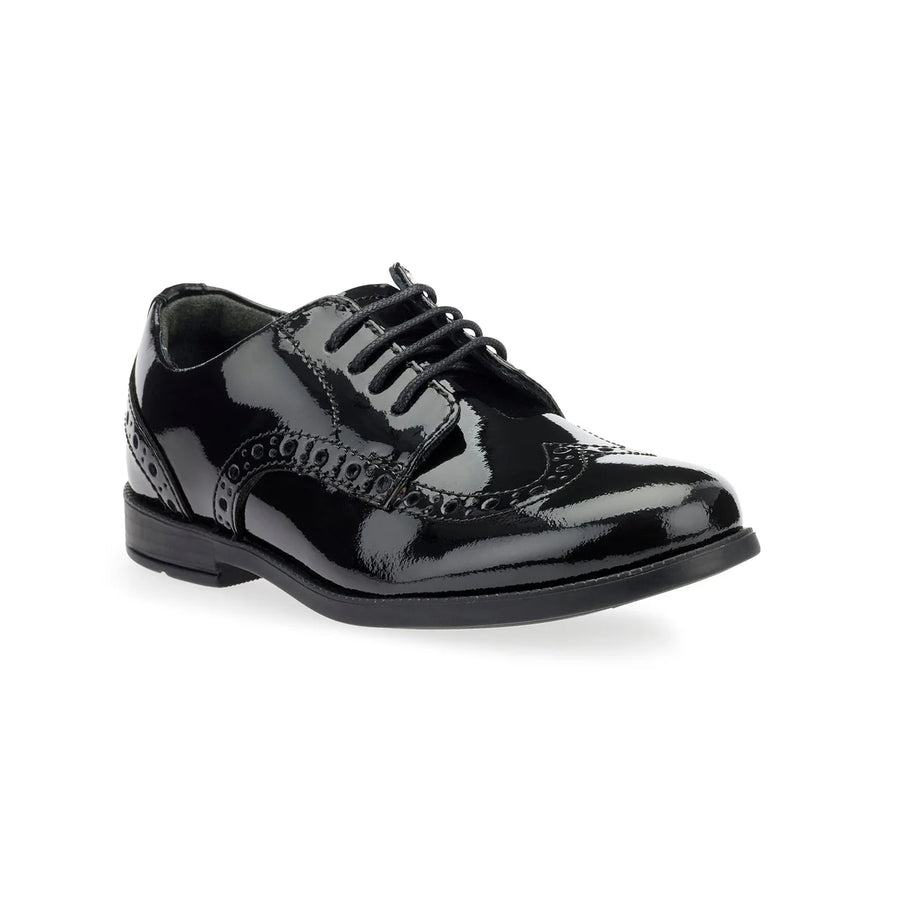 Start-Rite Brogue Pri 2745_3 Black Patent School Shoes