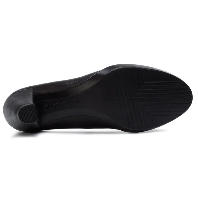 Ecco SHAPE 55 PLATEAU Black Court Shoe SHUSCAPE