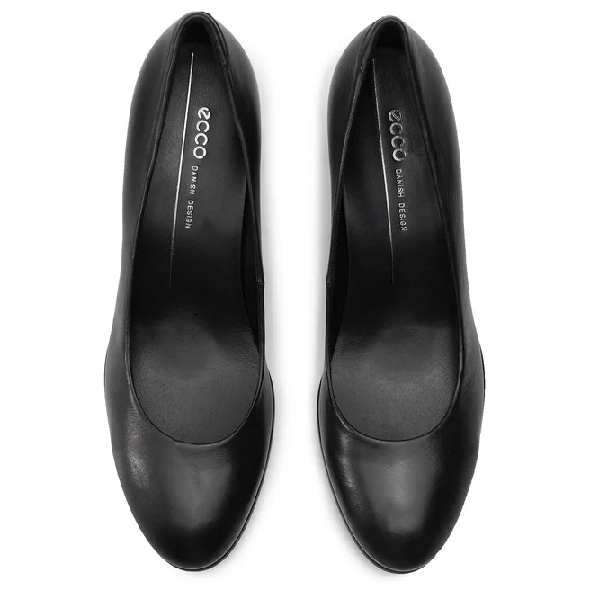 Ecco SHAPE 55 PLATEAU Black Court Shoe SHUSCAPE