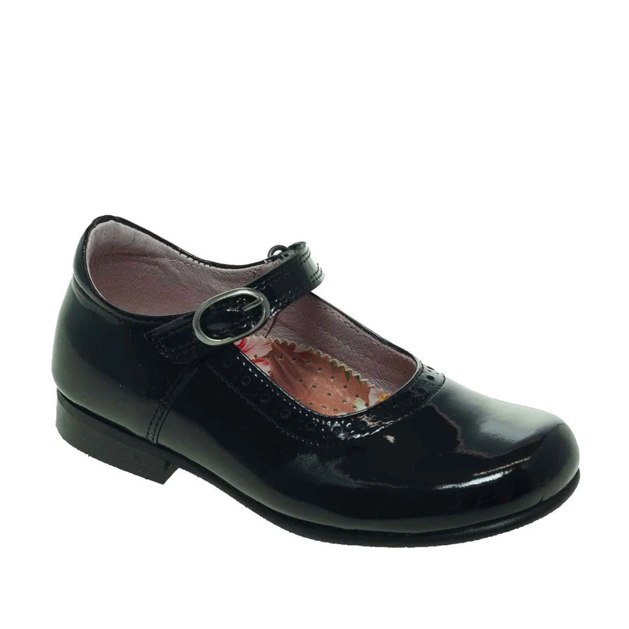 Petasil ANNA 5860-321 Black Patent School Shoes