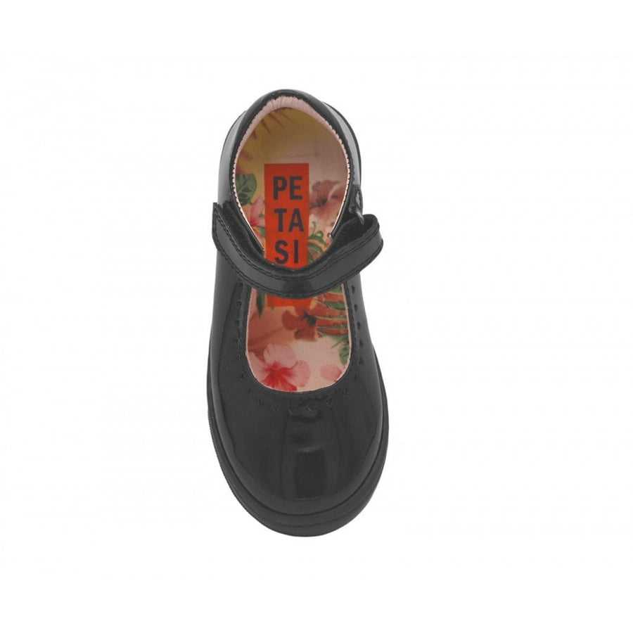 Petasil GISELE 5862-321 Black Patent School Shoe