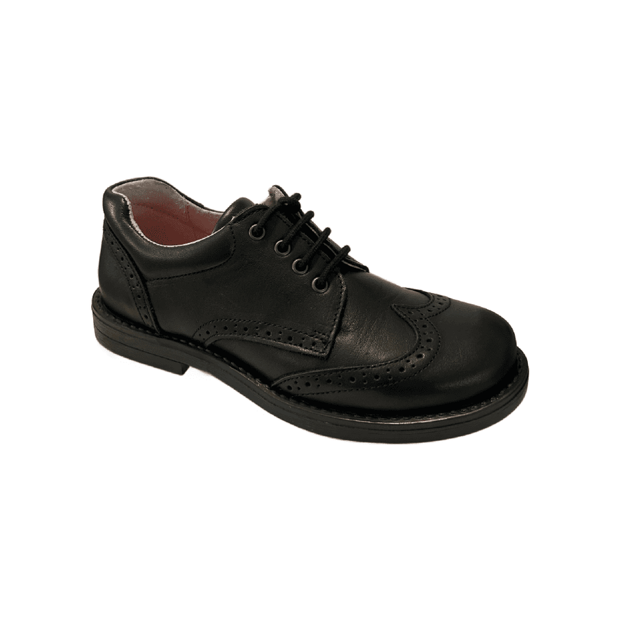 Petasil Mara 5948-321.00.01 Girls Black Leather School Shoe