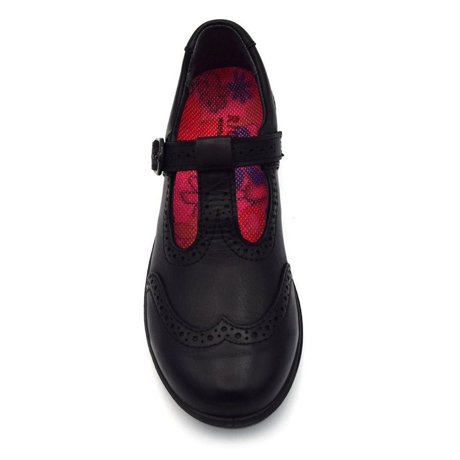Ricosta OLINA Black Leather School Shoes 8500502