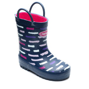 Chipmunks Rio Navy Girls Handled Wellingtons