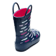 Chipmunks Rio Navy Girls Handled Wellingtons