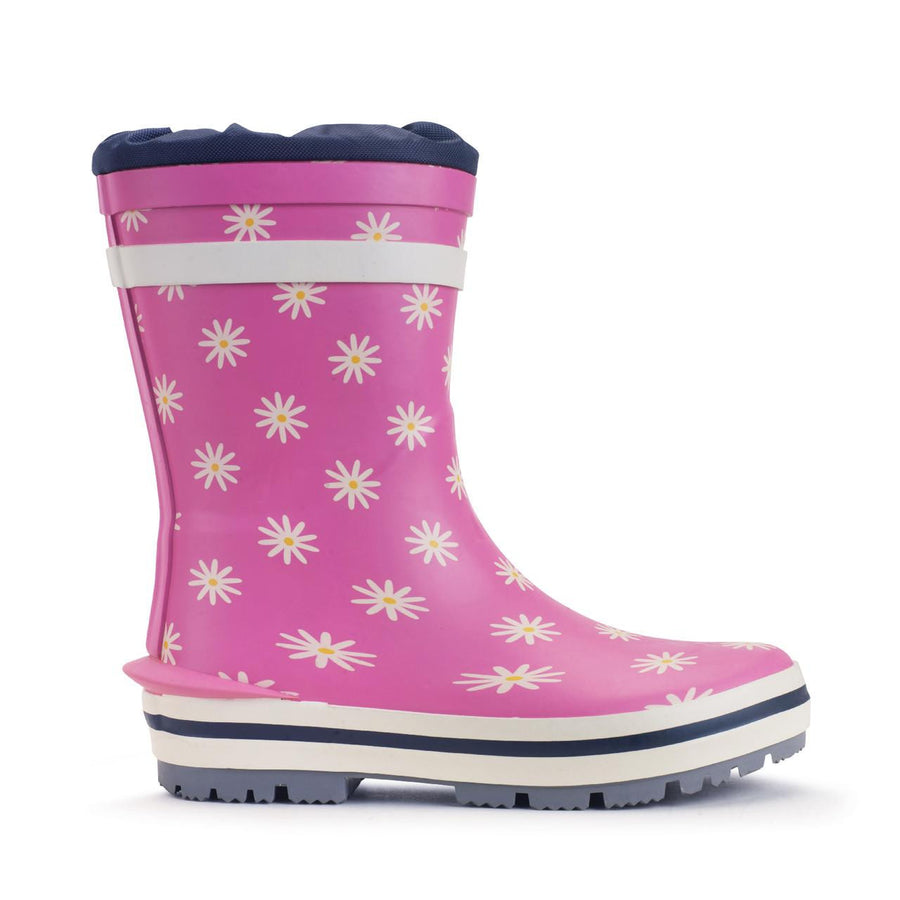 Start-Rite Big Puddle 9934_16 Pink Daisy Girls Wellingtons