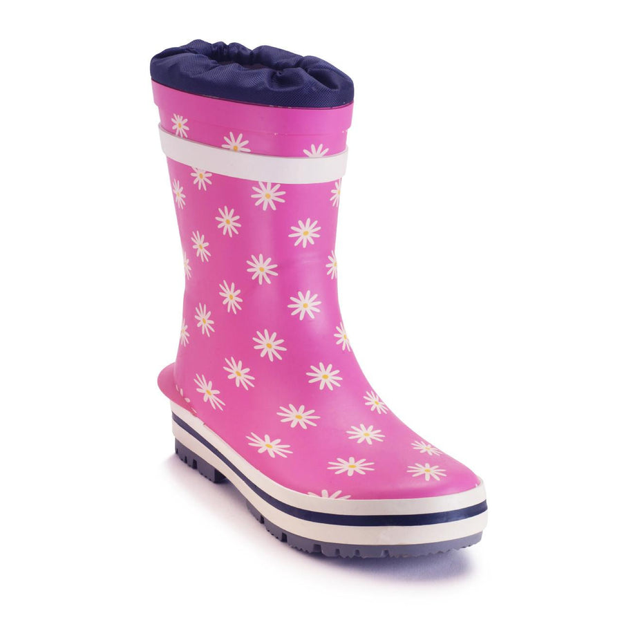 Start-Rite Big Puddle 9934_16 Pink Daisy Girls Wellingtons