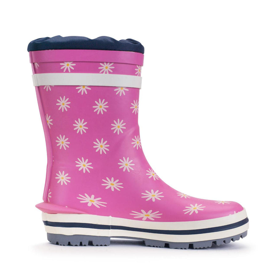 Start-Rite Big Puddle 9934_16 Pink Daisy Girls Wellingtons